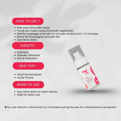 Gluta Foaming Facewash - Xemirates