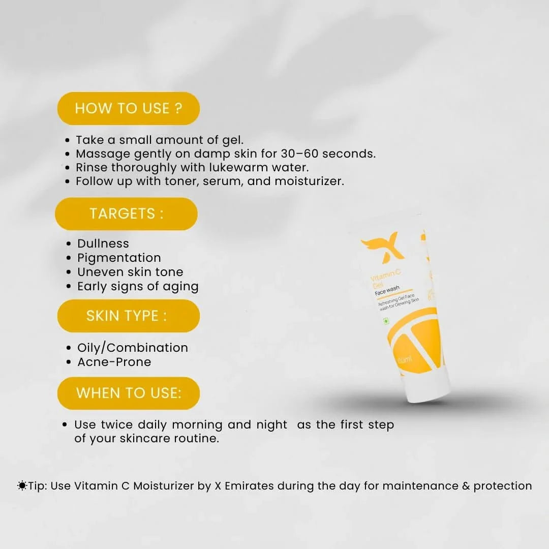 Vitamin C Gel Facewash - Xemirates
