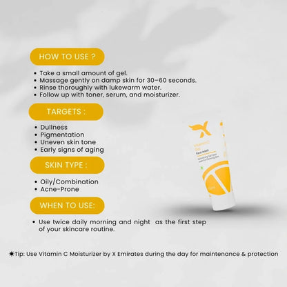 Vitamin C Gel Facewash - Xemirates